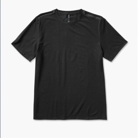 VUORI | Men’s Black Current Tech Tee Lightweight Contrast Stitch Size Medium - Picture 3 of 11